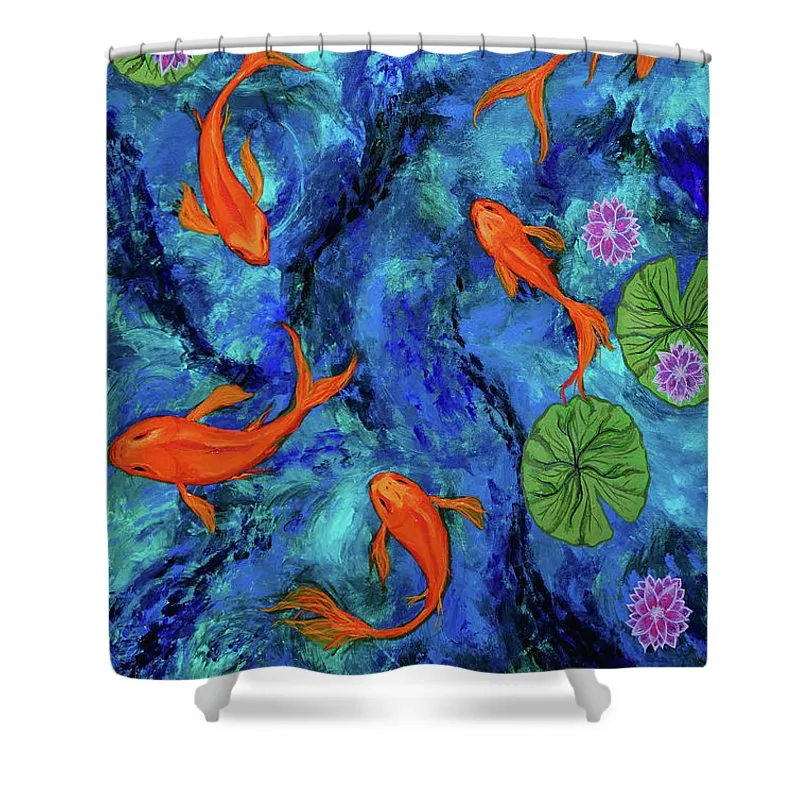 Dancing Koi - Shower Curtain