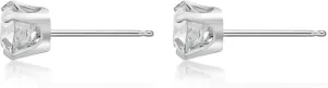 Dazzlingdaimonds Jewels 1.05Ctw Round Cut Diamond Engagement Push Back Stud Earrings 14K White Gold Plated