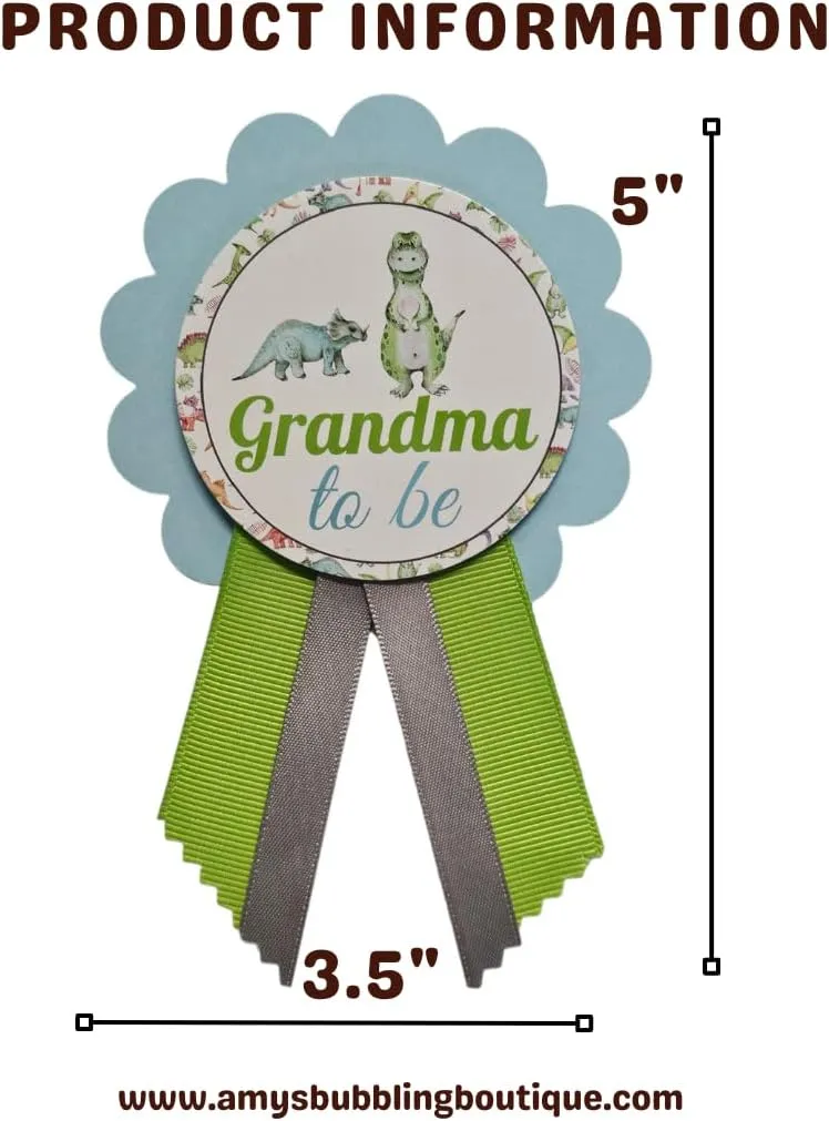 Dinosaur Baby Shower Pins for Mommy Daddy Grandma Jungle Family to wear, It's a Boy Baby Sprinkle