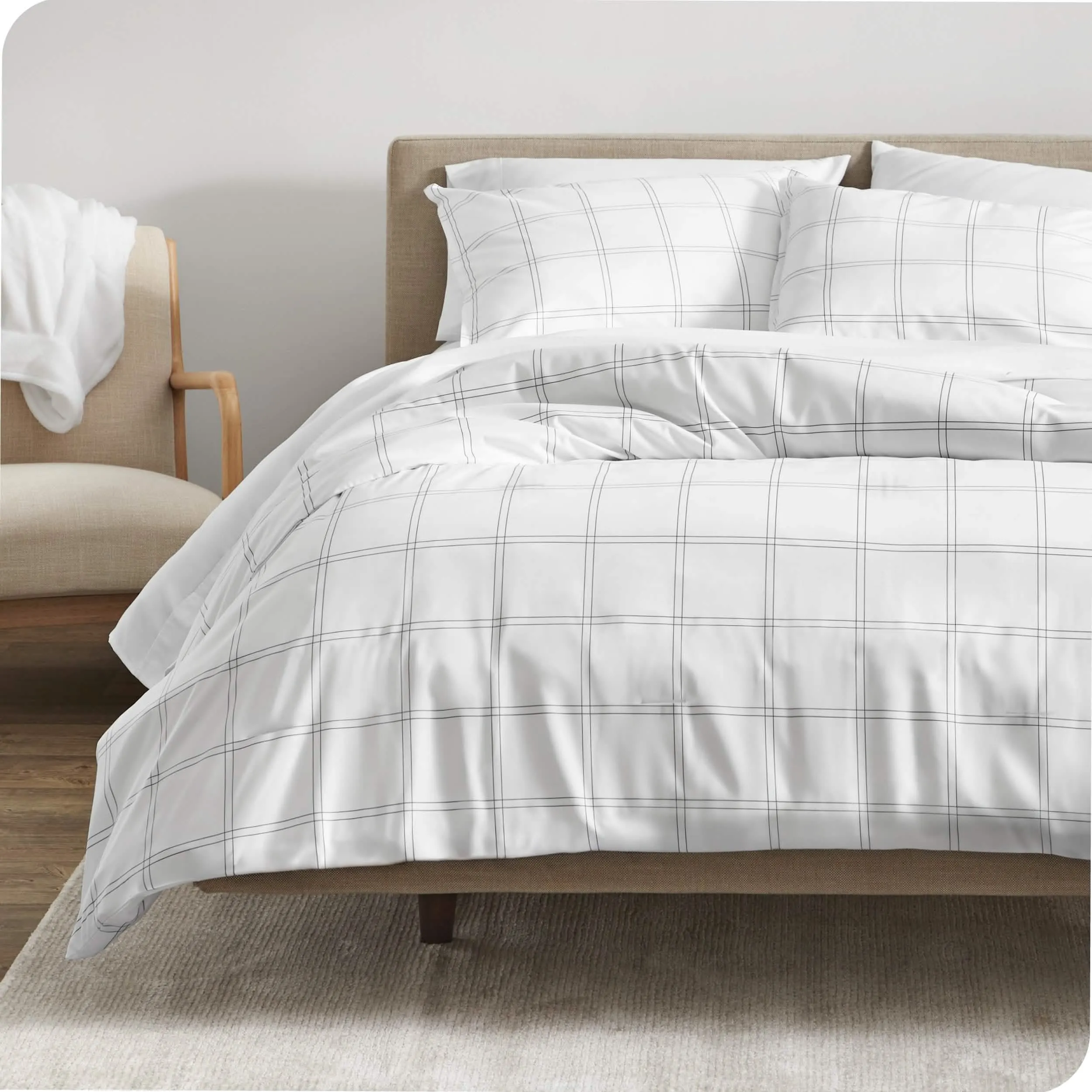 Down Alternative Track Stitch Comforter Set