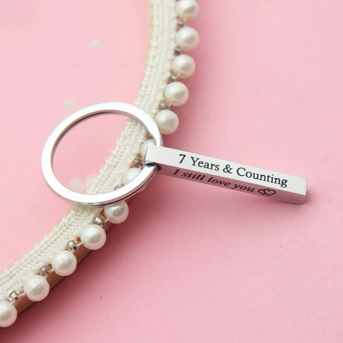 Eilygen Anniversary Keychains Couple Gift Couple Keychain Boyfriend Husband Gift Anniversary Key Chain Gift for Him Her
