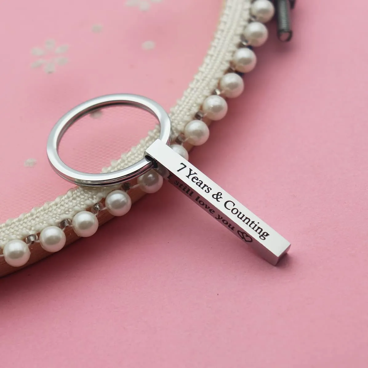 Eilygen Anniversary Keychains Couple Gift Couple Keychain Boyfriend Husband Gift Anniversary Key Chain Gift for Him Her