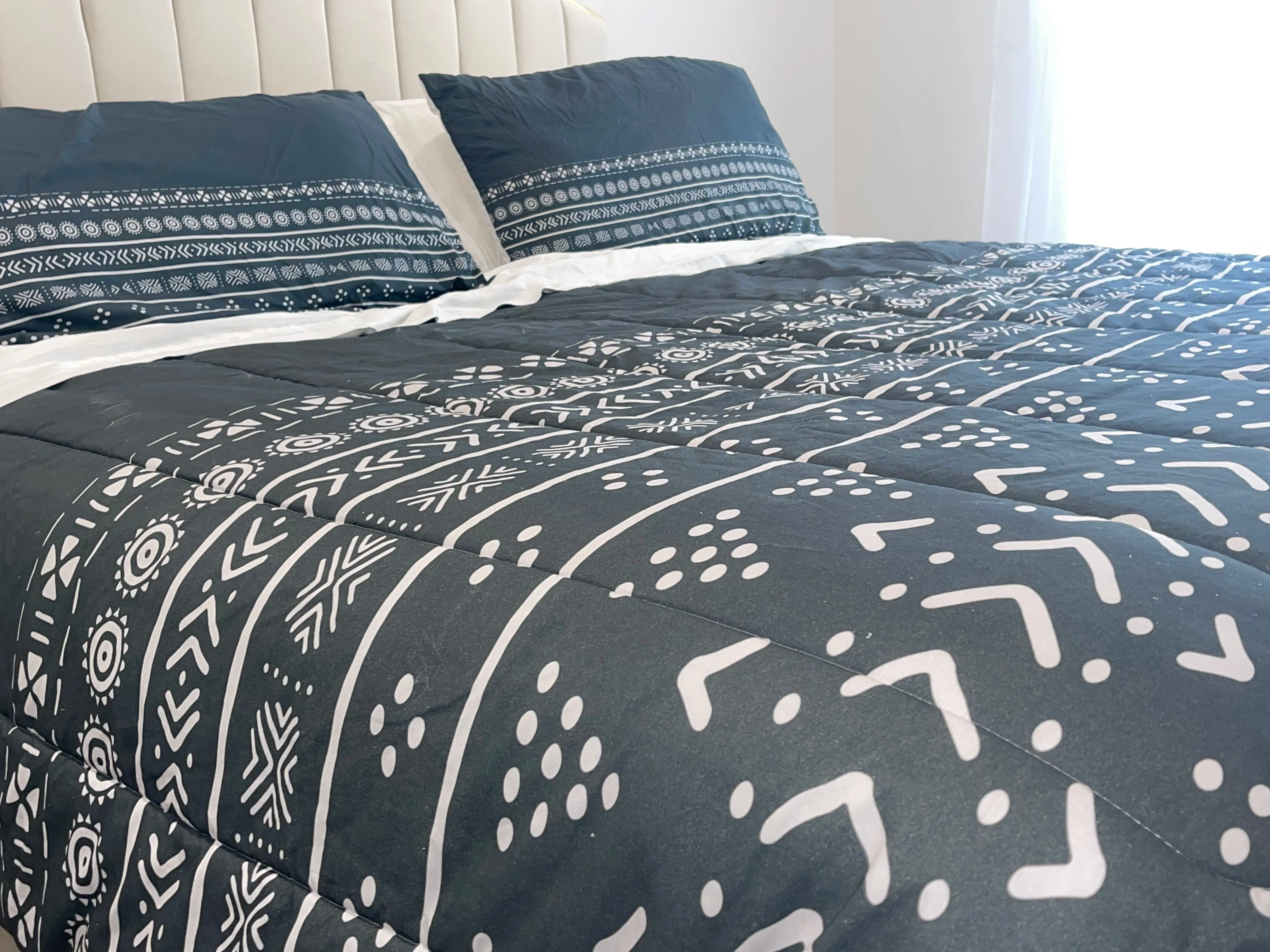Emerald Mudcloth Boho Bespoke Comforters