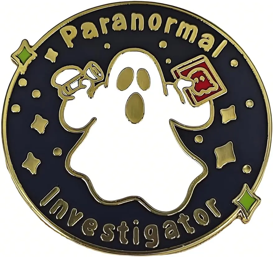 Enamel Pin, Ghost Lapel pin, Horror Fan Gift, Occult Pin, Eerie Jewelry Gift