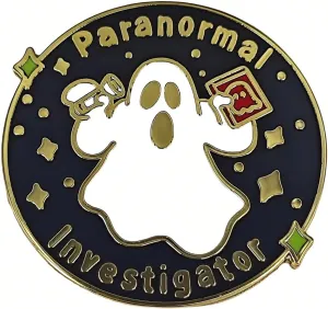 Enamel Pin, Ghost Lapel pin, Horror Fan Gift, Occult Pin, Eerie Jewelry Gift