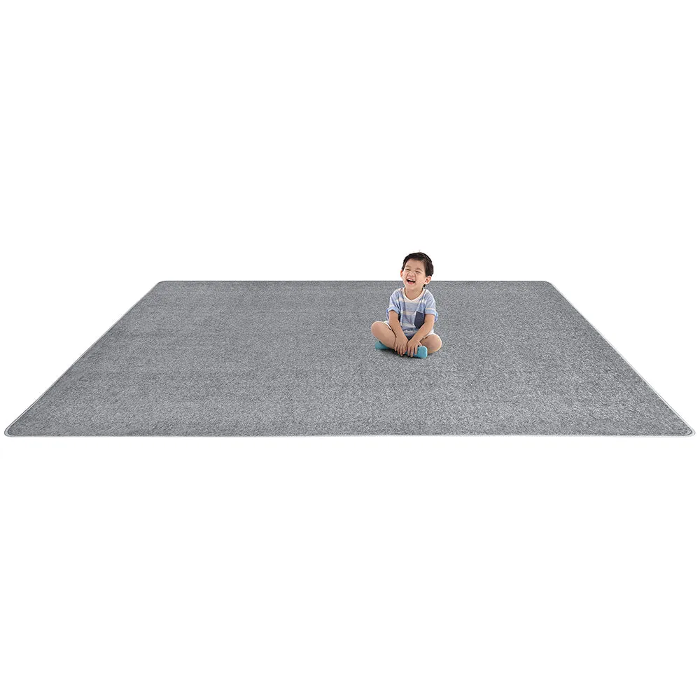 Endurance Rectangular Silver Area Rug