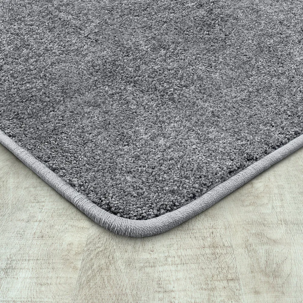 Endurance Rectangular Silver Area Rug