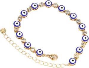 Evil Eye Bracelets for Women Gold Evil Eye Mexican Bracelet Adjustable Turkish Blue Pink Red Evil Eye Protection Bracelet Jewelry
