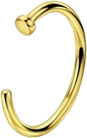 FANSING 316l Surgical Steel Half Hoop Nose Rings
