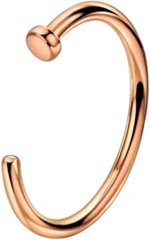 FANSING 316l Surgical Steel Half Hoop Nose Rings