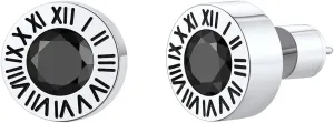 Findchic Stainless Steel Roman Numerals Round Studs Earrings for Men Women with 12 Birthstone Gold/Silver Color Chunky Round Screw Back Finding, with Gift Box