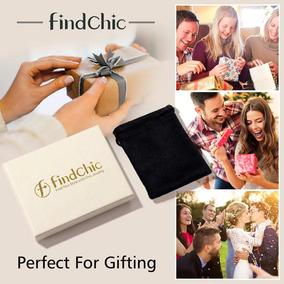 Findchic Stainless Steel Roman Numerals Round Studs Earrings for Men Women with 12 Birthstone Gold/Silver Color Chunky Round Screw Back Finding, with Gift Box