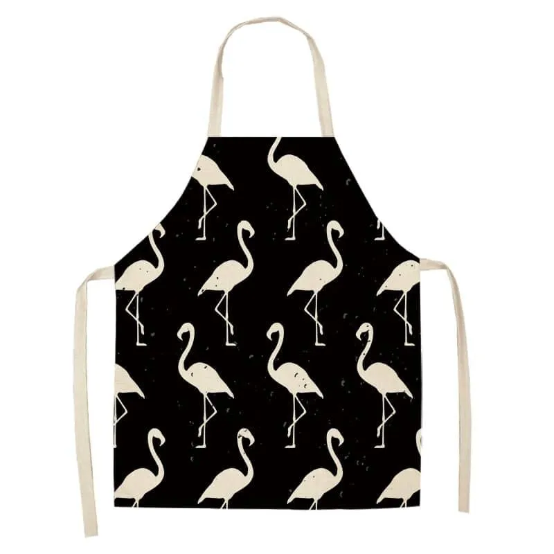 Flamingo Print Apron
