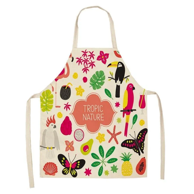 Flamingo Print Apron