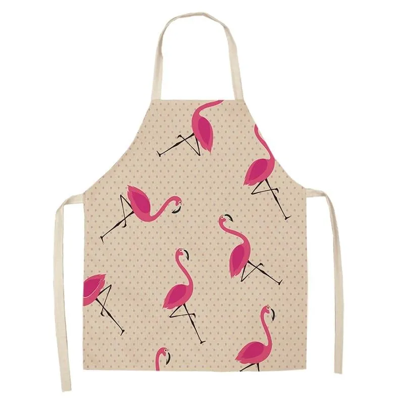 Flamingo Print Apron
