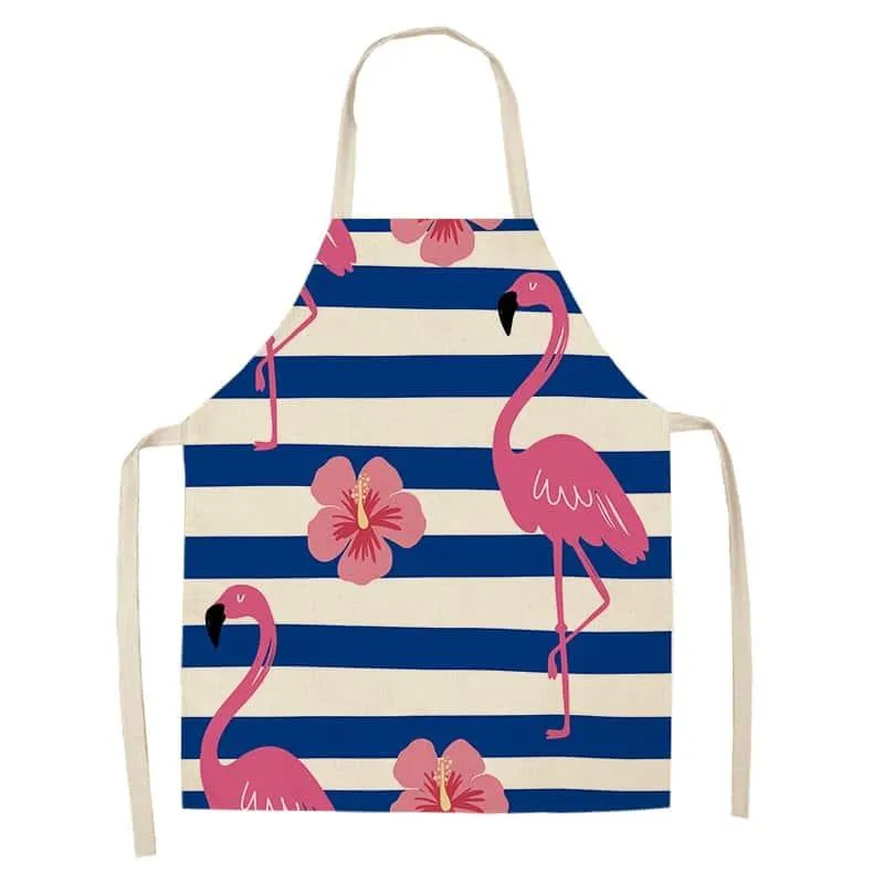 Flamingo Print Apron