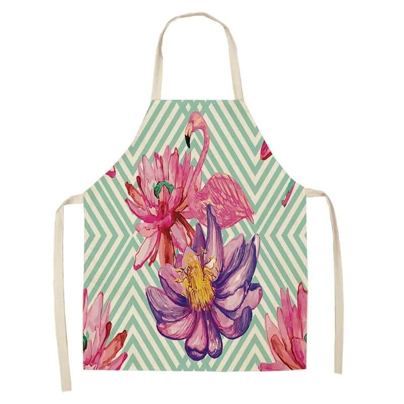Flamingo Print Apron