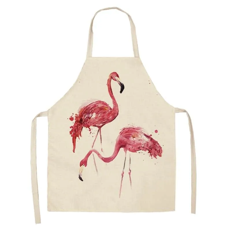 Flamingo Print Apron