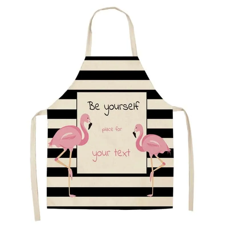 Flamingo Print Apron