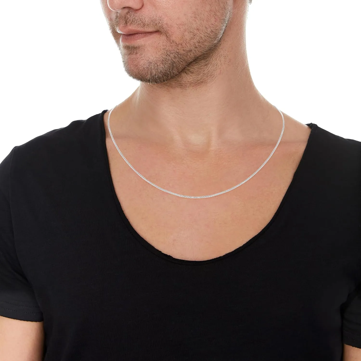 Floreo 14k Yellow Gold or White Gold or Rose Gold 1.5mm Adjustable Round Popcorn Chain with Heart Charm Necklace, 22 Inch