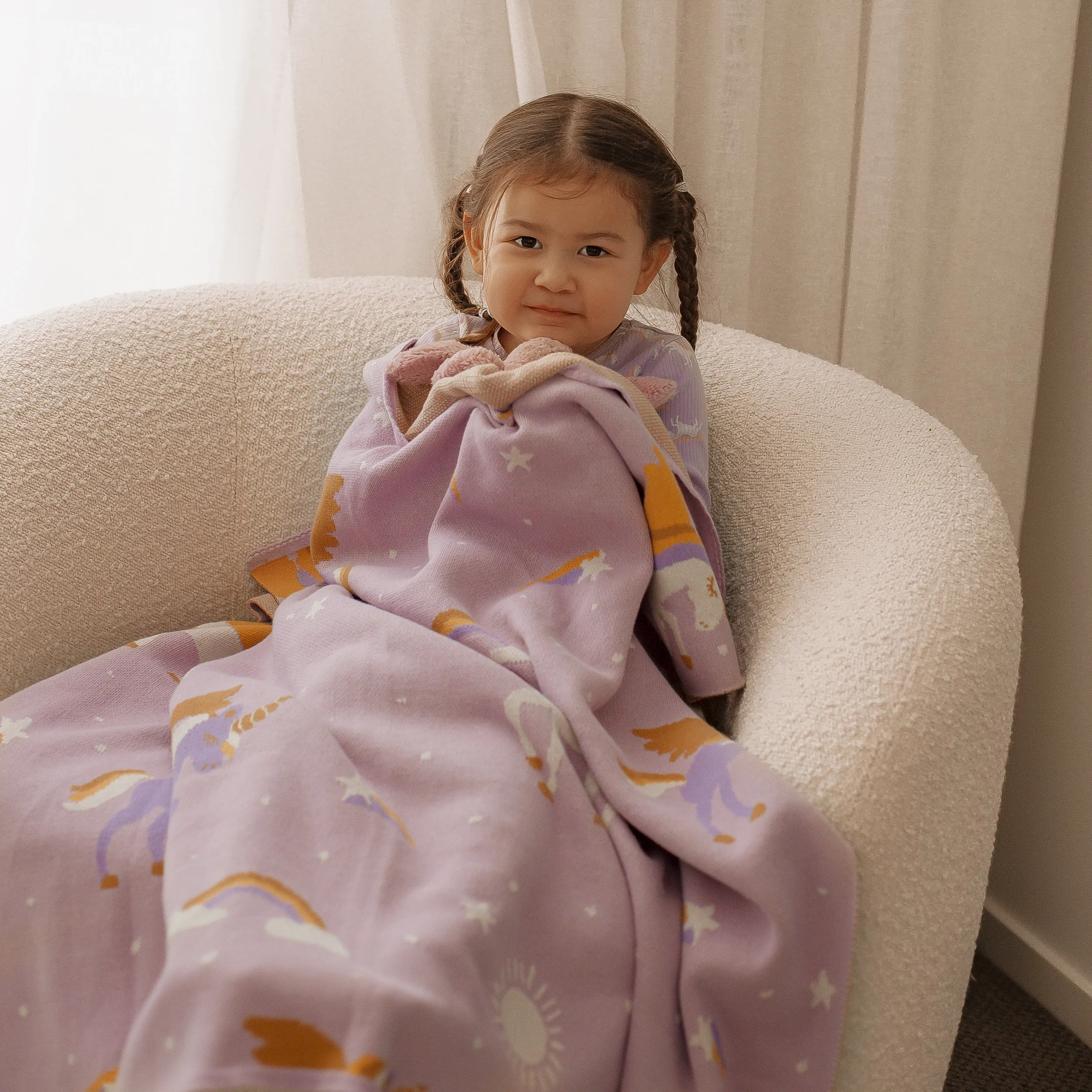 Fox & Fallow - Unicorns Blanket