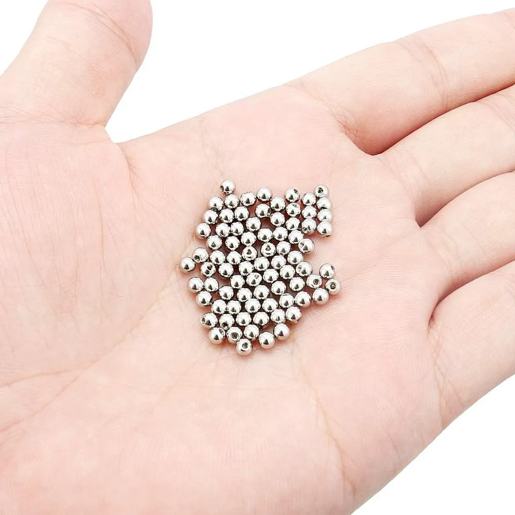 Ftovosyo 80Pcs 20G 16G 3-5MM 316L Surgical Steel Externally Threaded Replacement Balls Spikes Piercing Barbell Parts for Body Jewelry