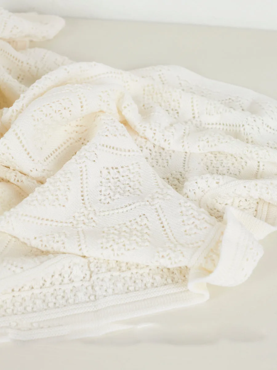 Geometric Baby Blanket | Bianco
