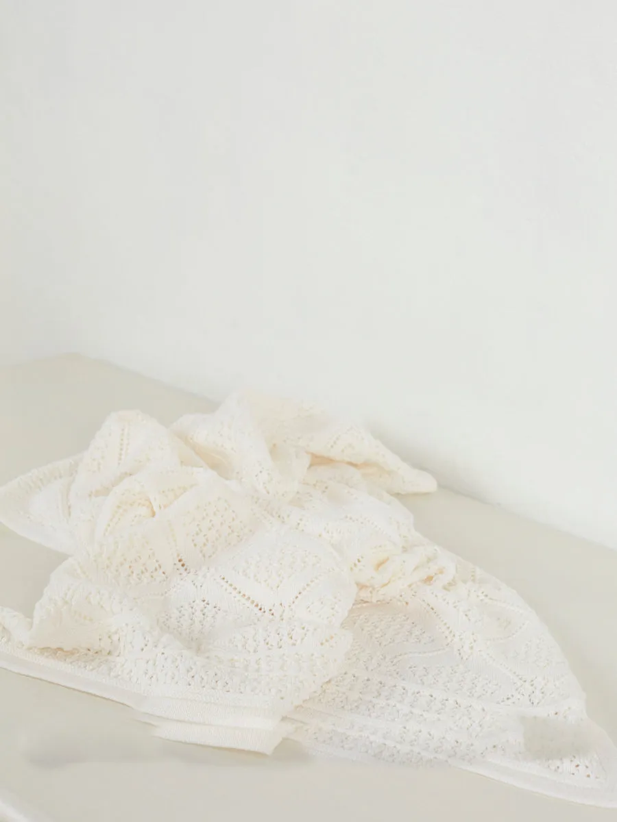 Geometric Baby Blanket | Bianco