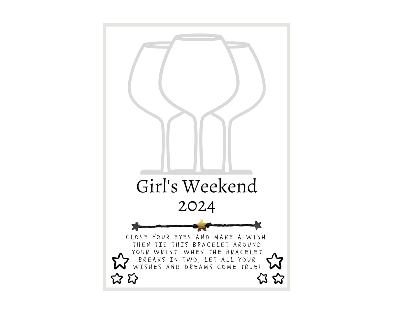 Girls Weekend 2024, Girls Trip Gift, Girls Trip Wish Bracelet, Wish Bracelet, Girls Trip, Friend Gift, Gift, Friends, Friendship Bracelet