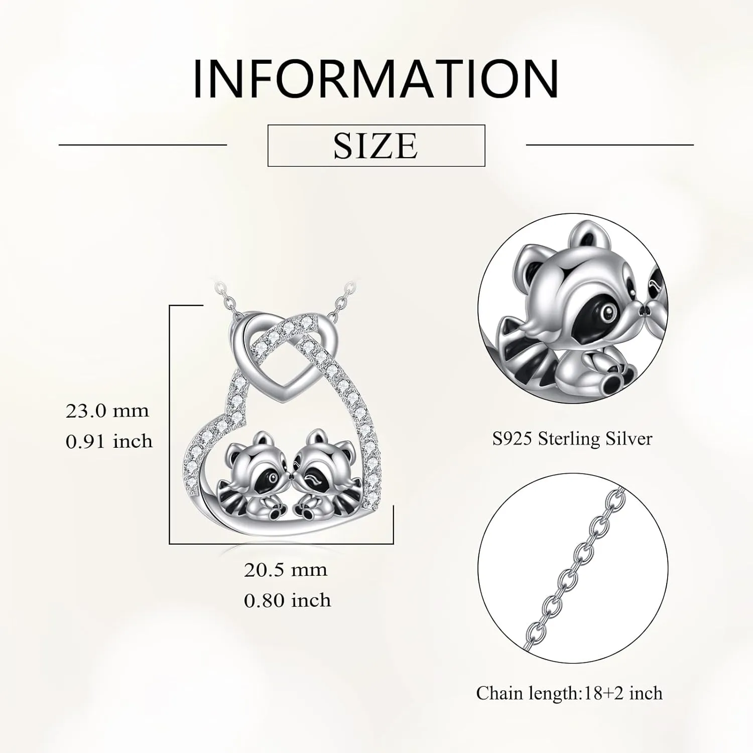 Heart Necklace 925 Sterling Silver Flower And Animal Pendant Jewelry Gifts for Women