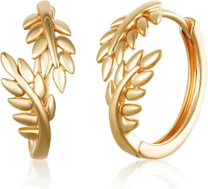 Huggie Hoop Earrings for Women Gold CZ Stud Earrings 14K Gold Filled Small Boho Huggie Earrings Hypoallergenic Piercing Hoops Jewelry