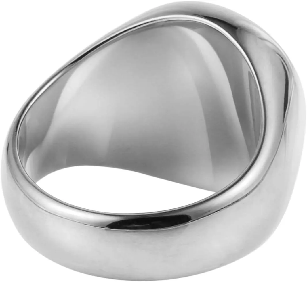 HZMAN Bible Verse Prayer Rings Christian Jewelry Silver/Gold Stainless Steel Praying Hands Bands