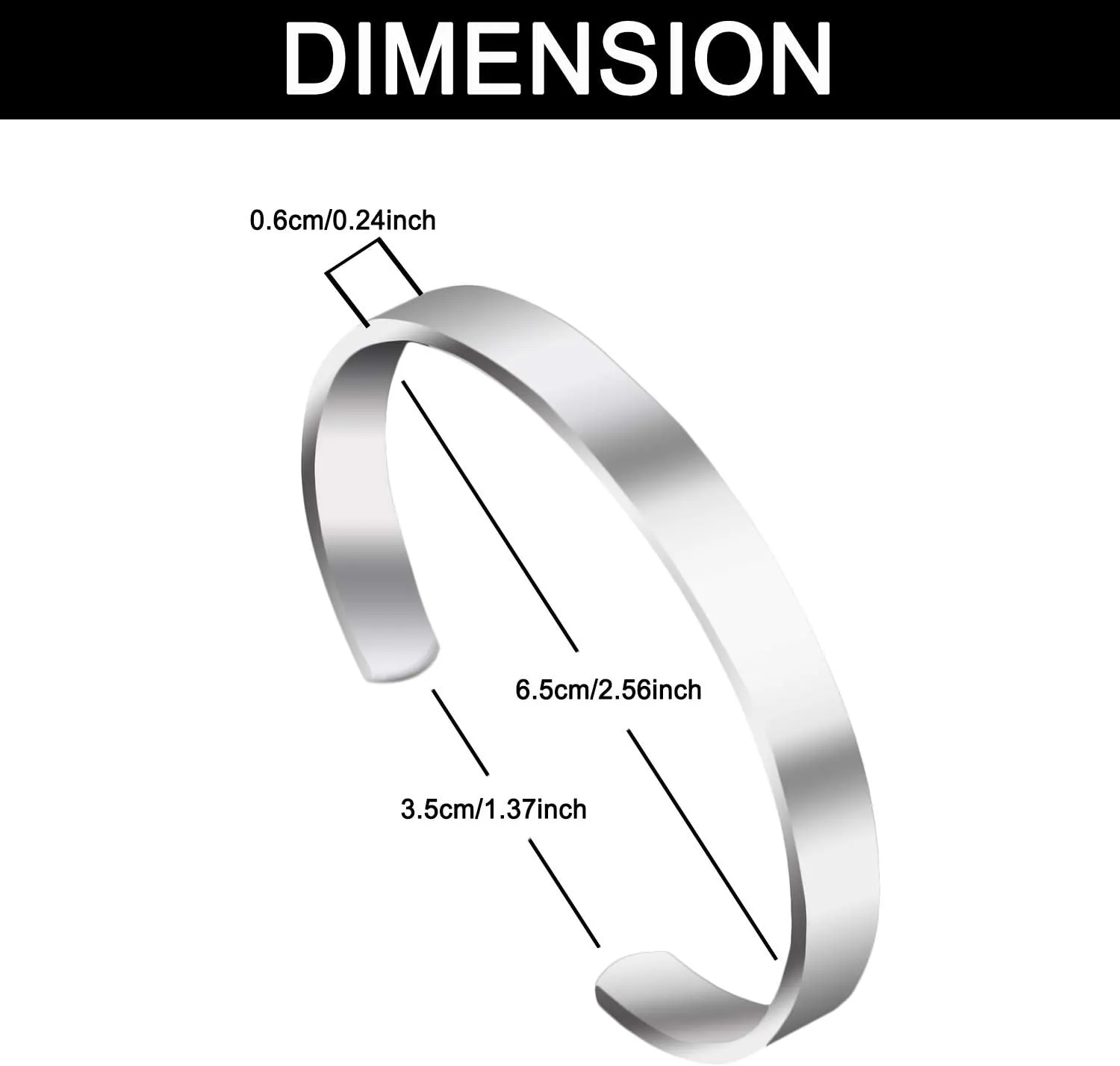 Inspirational Bracelet Bangle Cuff Motivational Encouragement Friendship Best Friend Bracelet Mantra Quote Stainless Steel Jewelry