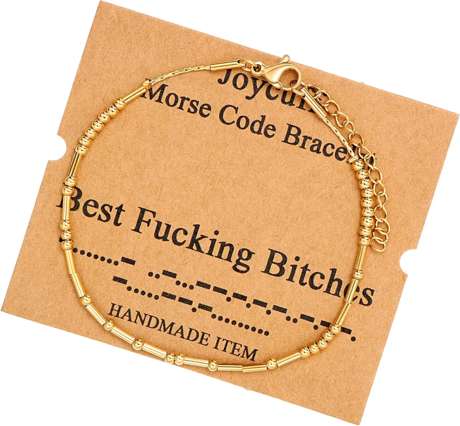 JoycuFF Friendship Morse Code Bracelets Inspirational Gifts For Best Friends Women Mother Aunt Sister Mothers Day Birthday Christmas Stianless Steel Jewelry