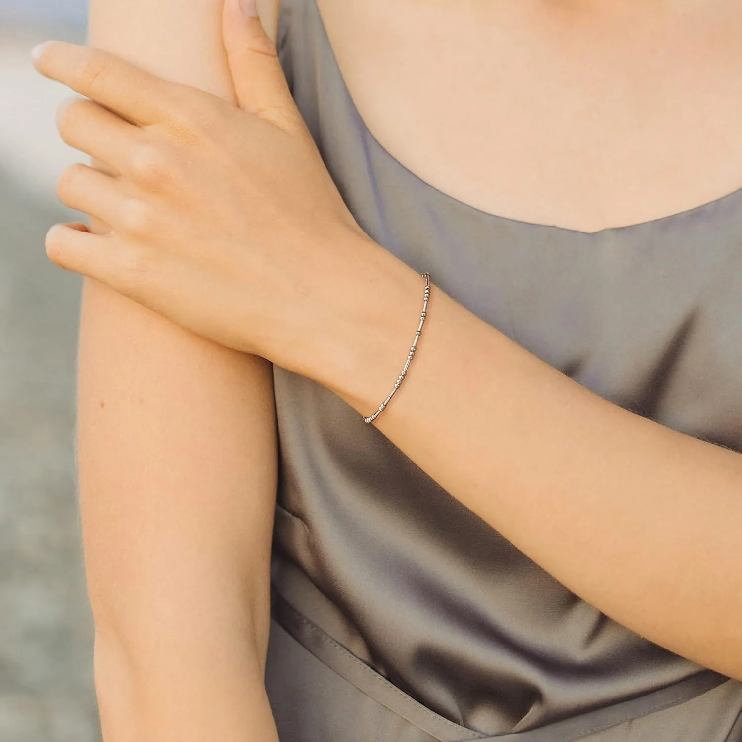 JoycuFF Morse Code Bracelets for Women Gifts for Her Mom Daughter Sister Best Friend Funny Inspirational Jewelry Adjustable Silk Beaded Wrap Bracelet