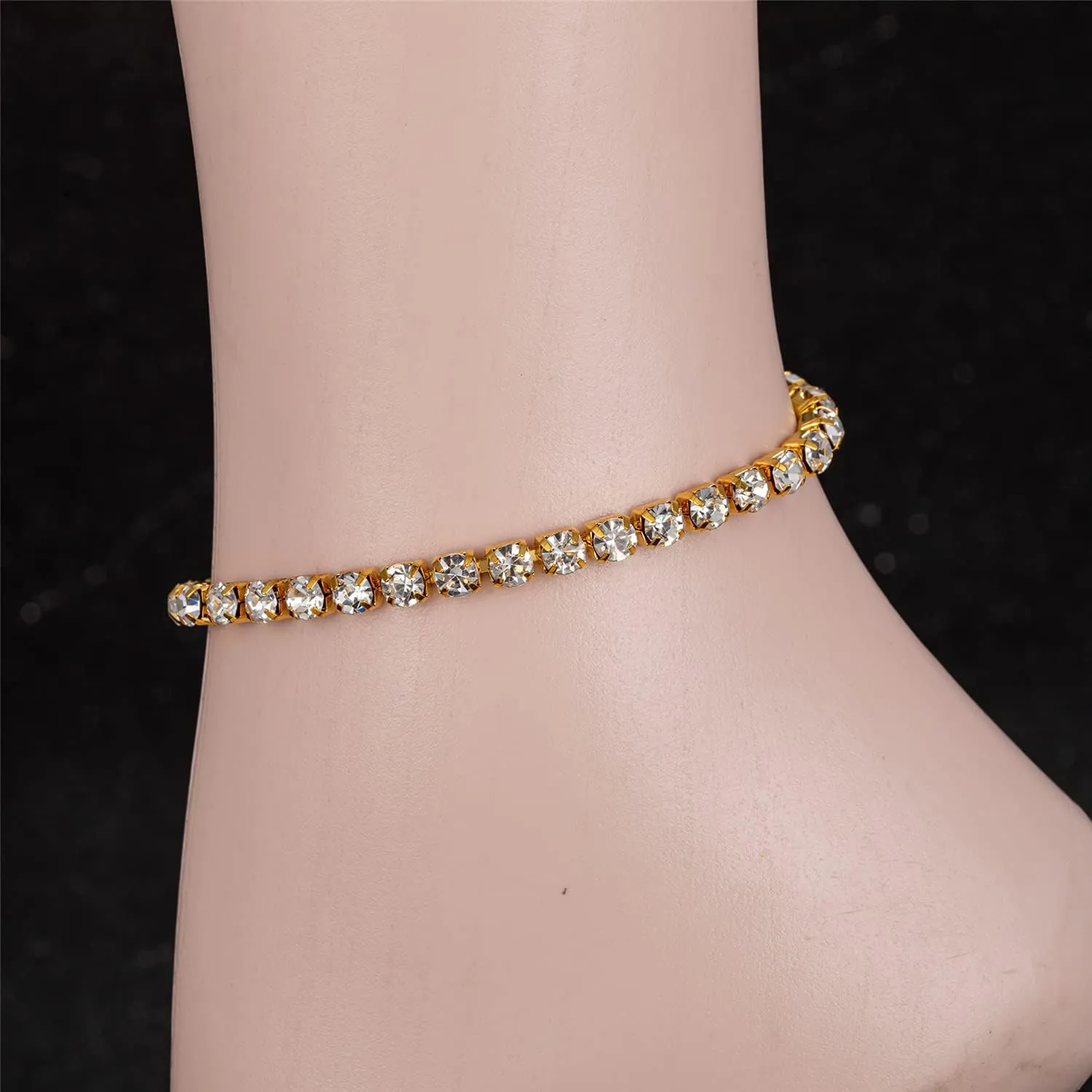 kelistom Gold Anklet for Women Teen Girls 14K Gold Silver Plated Cuban Mariner Figaro Link Chain Ankle Bracelets for Women