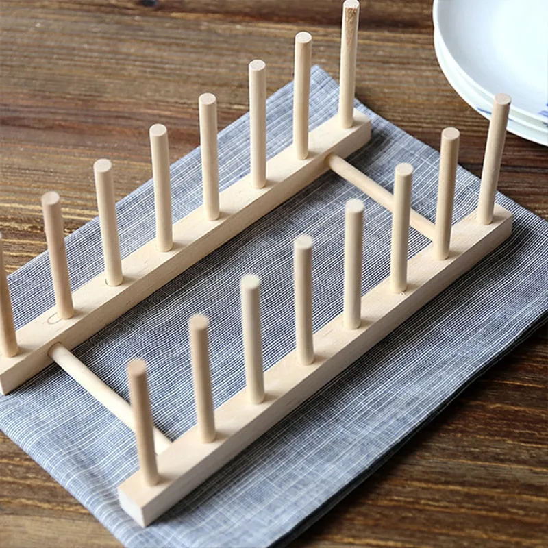 Kitchen Drain Rack Dinnerware Storage Organizer Tray Plate Holder