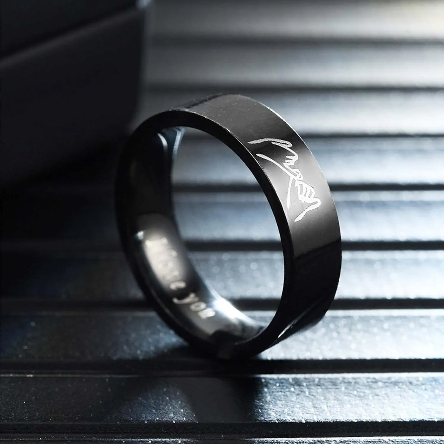 LOFART-Personalized Name Ring 925 Sterling Silver Custom Engraved Inside and Outside Ring for Men and Women Engagement Wedding Ring Promise Rings for Couples Customizable Unisex Jewlery Gifts for Him and Her