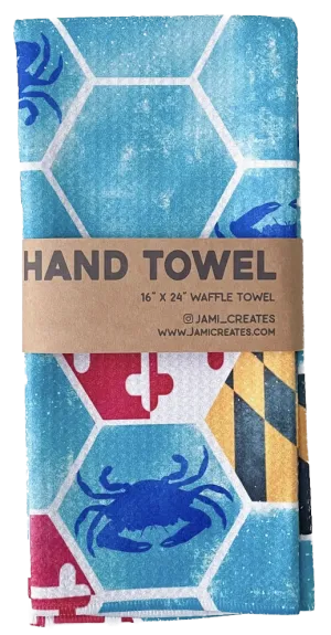 Maryland Honeycomb Patterned Waffle Kitchen Dish Towel
