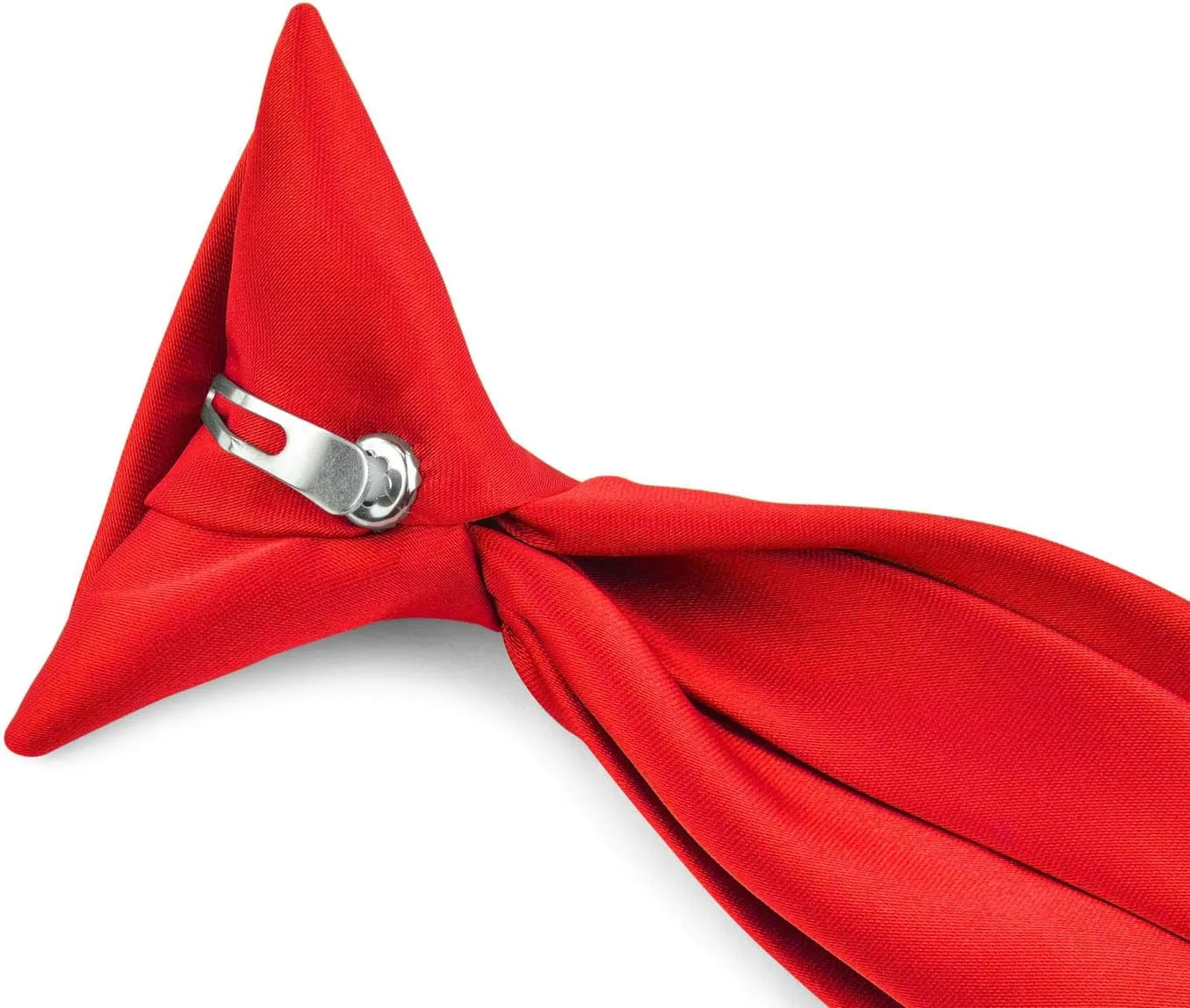 Moda Di Raza Pretied Banded Clip On Ties for Men and Young Men, Made of Woven Microfiber Fabric Tie Clip for Kid and Adult
