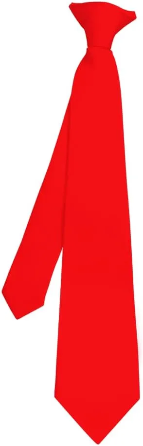 Moda Di Raza Pretied Banded Clip On Ties for Men and Young Men, Made of Woven Microfiber Fabric Tie Clip for Kid and Adult