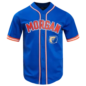 MORGAN STATE UNIVERSITY HOMECOMING MEN'S MESH BUTTON DOWN SHIRT (ROYAL BLUE/ORANGE)