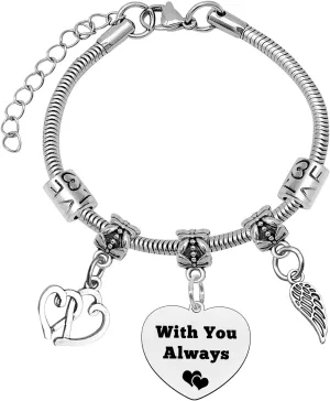 Mxrymvu Memorial Gifts Bracelet Inspirational Gifts for Women Friendship Gifts Motivational Gifts Meaningful gifts for Women Memorial Gifts for Daughter Mom Sister Graduation Christmas Birthday Gifts