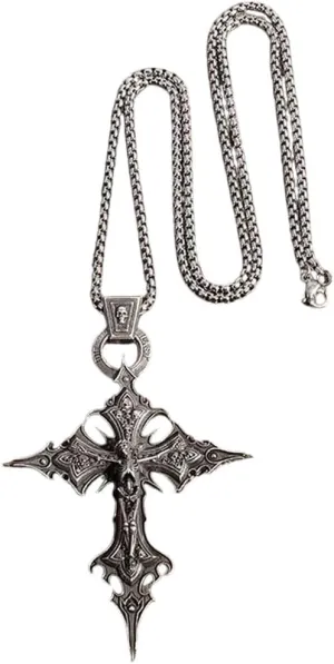 New 2025 Arrival Dante Purgatory Cross Necklace Vintage Christian Passion Jesus Cross Pendant Male And Female Catholic Amulet Jewelry Gift With For You Accessories Trendy Creative Gift