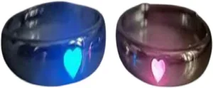 New 2025 Luminous Love Heart Ring Glow In Dark Fashion Adjustable Finger Rings For Women Men Couple Jewelry Gift With For You Accessories Trendy Creative Gift