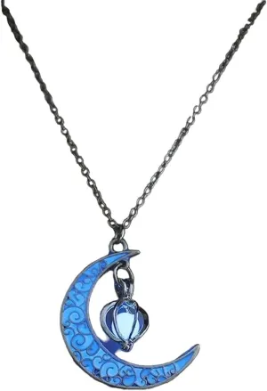 New 2025 Night Fluorescence Luminous Glowing Hollow Cage Moon Star Planet Pendant Glow In The Dark Necklace For Halloween With For You Jewelry Fashion Accessories Creative Gift