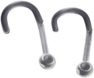 New 2026 5Pcs Piercing Tongue Barbell Ladies Simple Nose Ring For Style Retainer Stud Clear Transparent Women Body Jewelry Bioflex Fashion Trendy Accessories Creative Gift