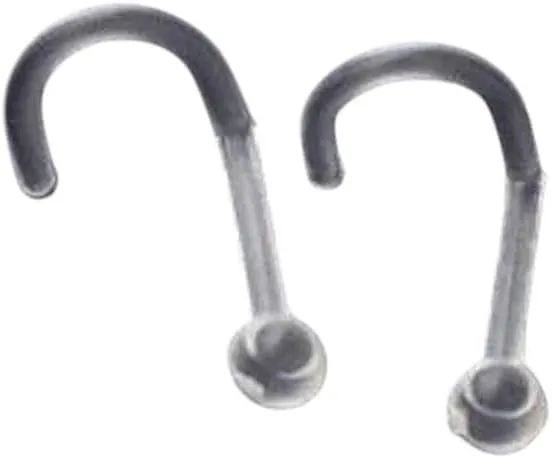 New 2026 5Pcs Piercing Tongue Barbell Ladies Simple Nose Ring For Style Retainer Stud Clear Transparent Women Body Jewelry Bioflex Fashion Trendy Accessories Creative Gift