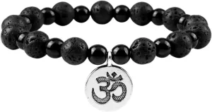 New 2026 Om Symbol Buddhist Prayer Bracelets For Women Men Natural Tiger Eye Black Onyx Stone Meditation Bracelet Friendship Jewelry Gift Fashion Trendy Accessories Creative