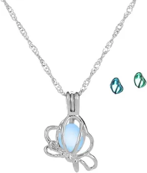 New 2026 Unisex Stainles Stell 3 Colors Fashion Glowing Necklace Set For Women Heart Skull Cross Glow In The Dark Beads Pendant Chain Party Jewelry Trendy Accessories Creative Gift For Women And Men